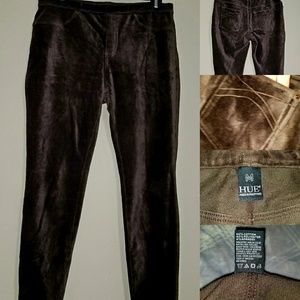 Hue Size M brown cordoroy jeggings